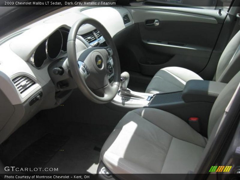 Dark Gray Metallic / Titanium 2009 Chevrolet Malibu LT Sedan