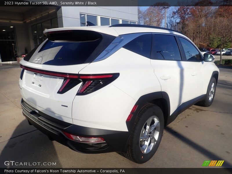 Serenity White / Black 2023 Hyundai Tucson SEL AWD