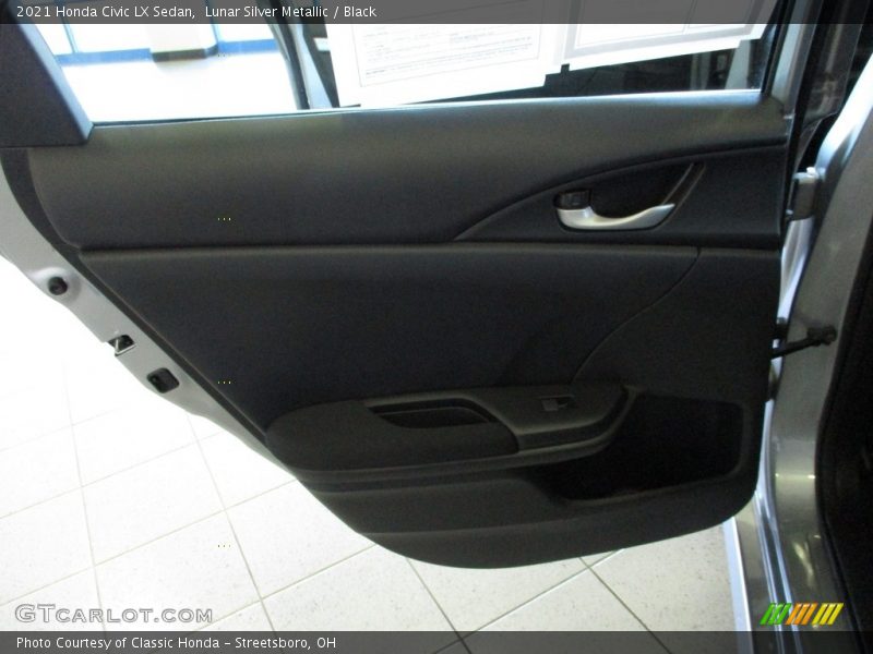Lunar Silver Metallic / Black 2021 Honda Civic LX Sedan
