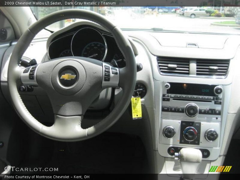 Dark Gray Metallic / Titanium 2009 Chevrolet Malibu LT Sedan