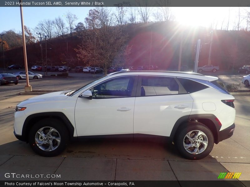 Serenity White / Black 2023 Hyundai Tucson SEL AWD