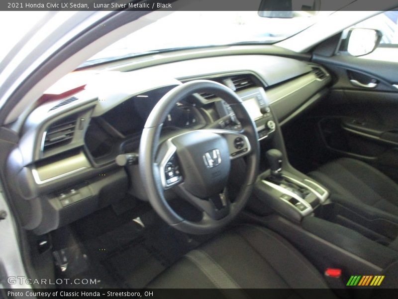 Lunar Silver Metallic / Black 2021 Honda Civic LX Sedan