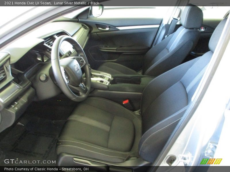 Lunar Silver Metallic / Black 2021 Honda Civic LX Sedan