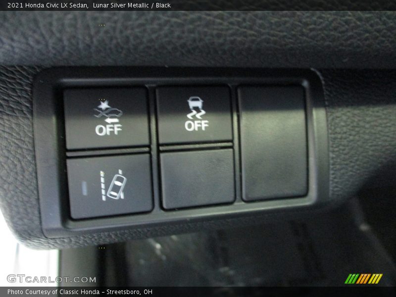 Lunar Silver Metallic / Black 2021 Honda Civic LX Sedan