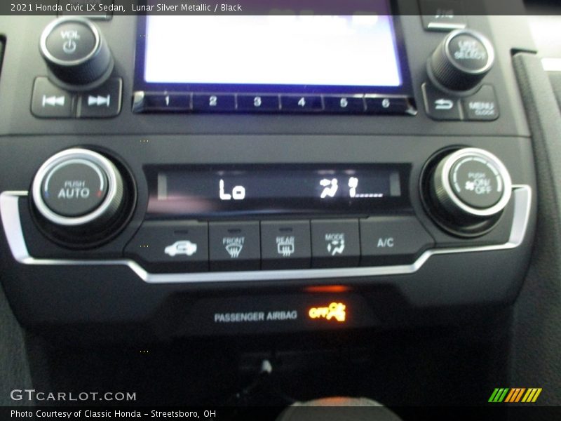 Lunar Silver Metallic / Black 2021 Honda Civic LX Sedan