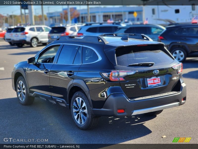 Crystal Black Silica / Slate Black 2023 Subaru Outback 2.5i Limited