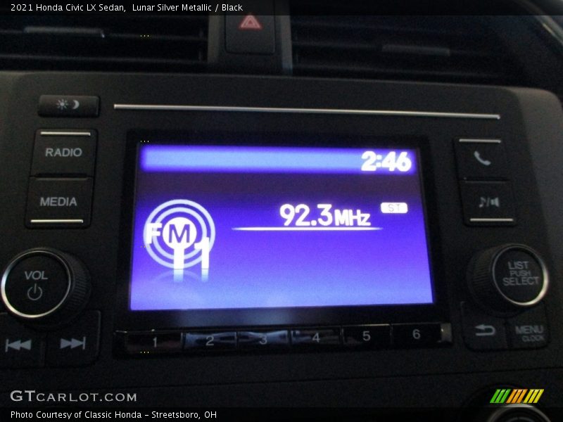 Lunar Silver Metallic / Black 2021 Honda Civic LX Sedan