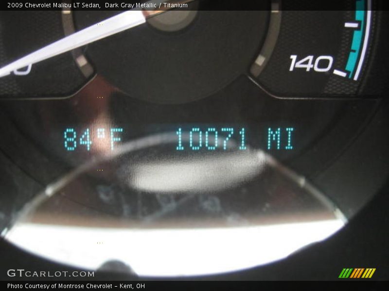 Dark Gray Metallic / Titanium 2009 Chevrolet Malibu LT Sedan