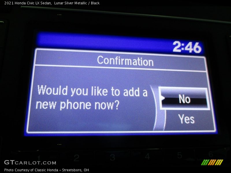 Lunar Silver Metallic / Black 2021 Honda Civic LX Sedan
