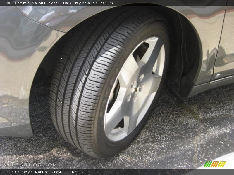 Dark Gray Metallic / Titanium 2009 Chevrolet Malibu LT Sedan