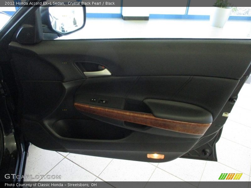 Crystal Black Pearl / Black 2012 Honda Accord EX-L Sedan