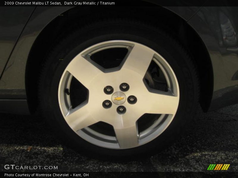 Dark Gray Metallic / Titanium 2009 Chevrolet Malibu LT Sedan