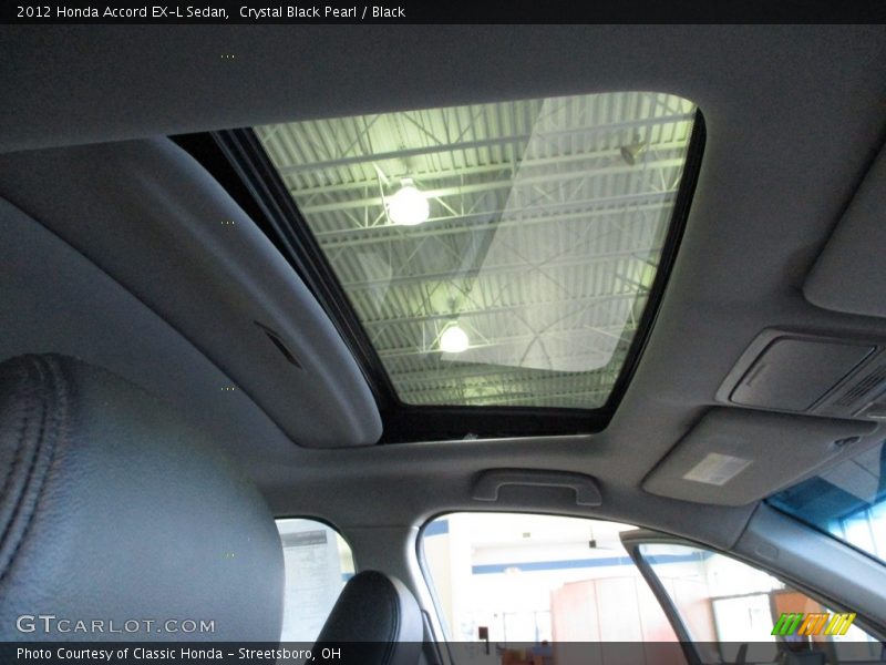 Crystal Black Pearl / Black 2012 Honda Accord EX-L Sedan