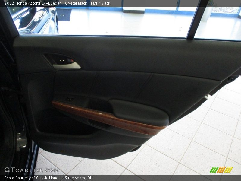 Crystal Black Pearl / Black 2012 Honda Accord EX-L Sedan