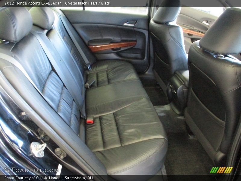 Crystal Black Pearl / Black 2012 Honda Accord EX-L Sedan