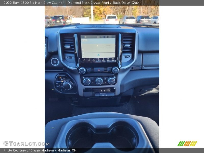 Diamond Black Crystal Pearl / Black/Diesel Gray 2022 Ram 1500 Big Horn Crew Cab 4x4