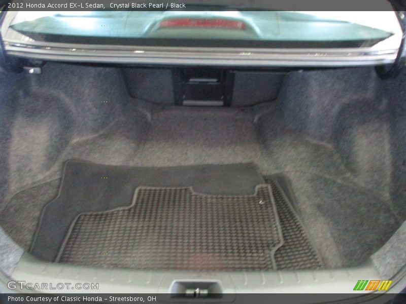 Crystal Black Pearl / Black 2012 Honda Accord EX-L Sedan