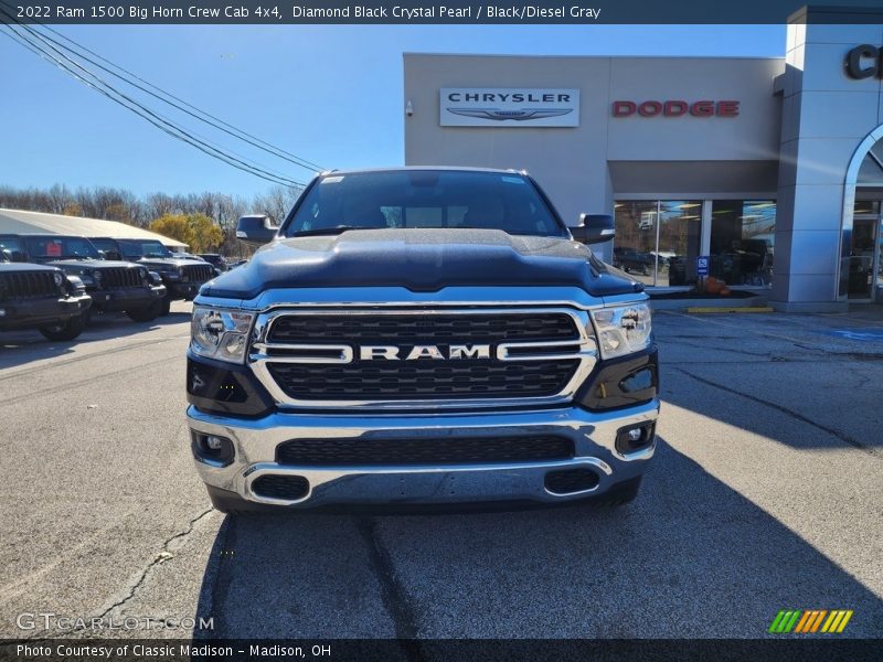 Diamond Black Crystal Pearl / Black/Diesel Gray 2022 Ram 1500 Big Horn Crew Cab 4x4