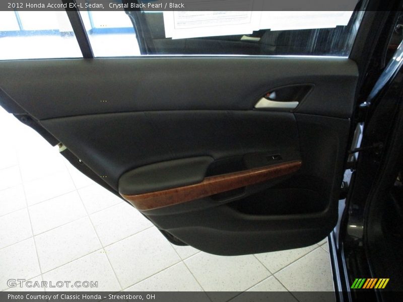 Crystal Black Pearl / Black 2012 Honda Accord EX-L Sedan