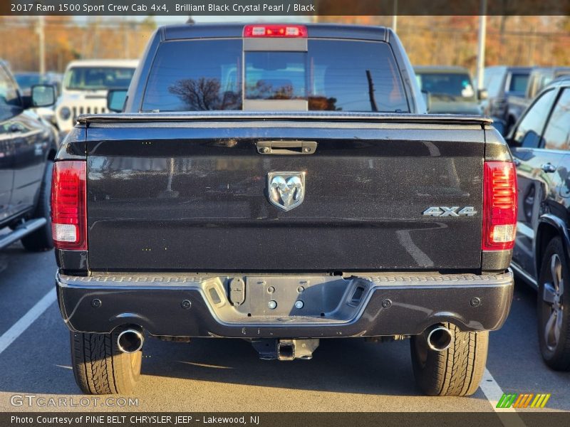 Brilliant Black Crystal Pearl / Black 2017 Ram 1500 Sport Crew Cab 4x4