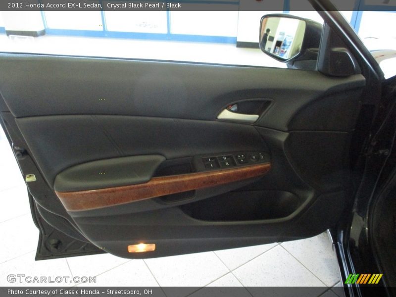 Crystal Black Pearl / Black 2012 Honda Accord EX-L Sedan