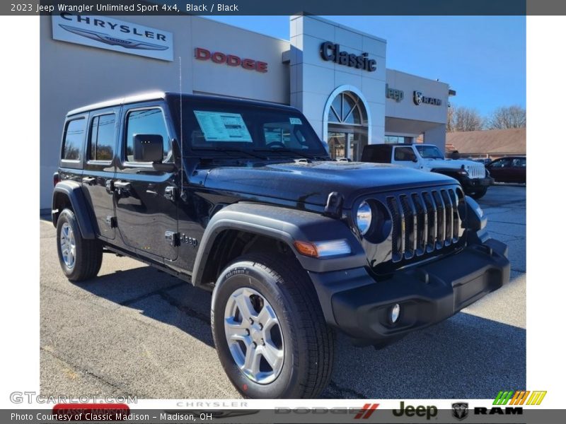 Black / Black 2023 Jeep Wrangler Unlimited Sport 4x4
