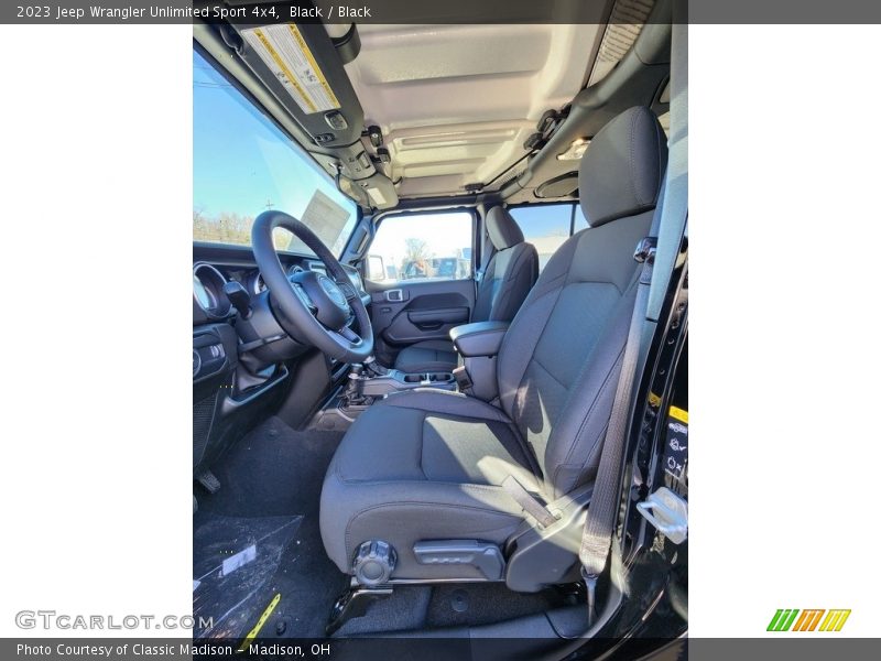 Black / Black 2023 Jeep Wrangler Unlimited Sport 4x4