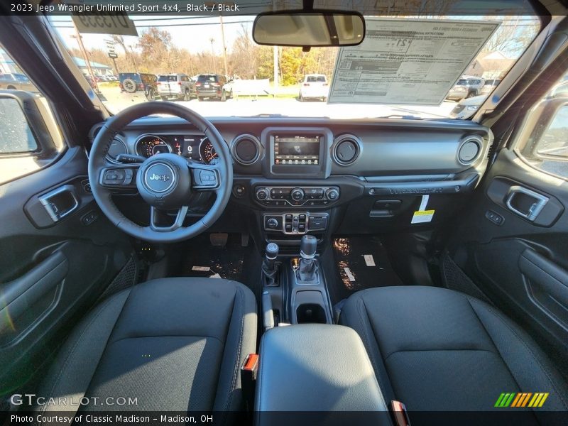 Black / Black 2023 Jeep Wrangler Unlimited Sport 4x4