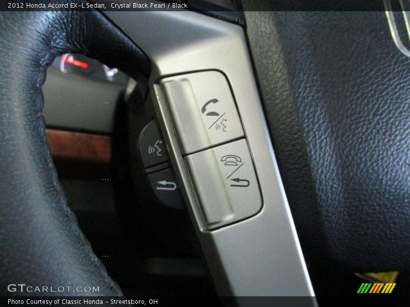 Crystal Black Pearl / Black 2012 Honda Accord EX-L Sedan