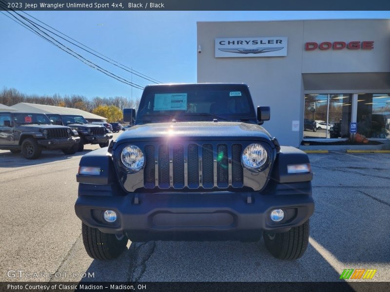 Black / Black 2023 Jeep Wrangler Unlimited Sport 4x4