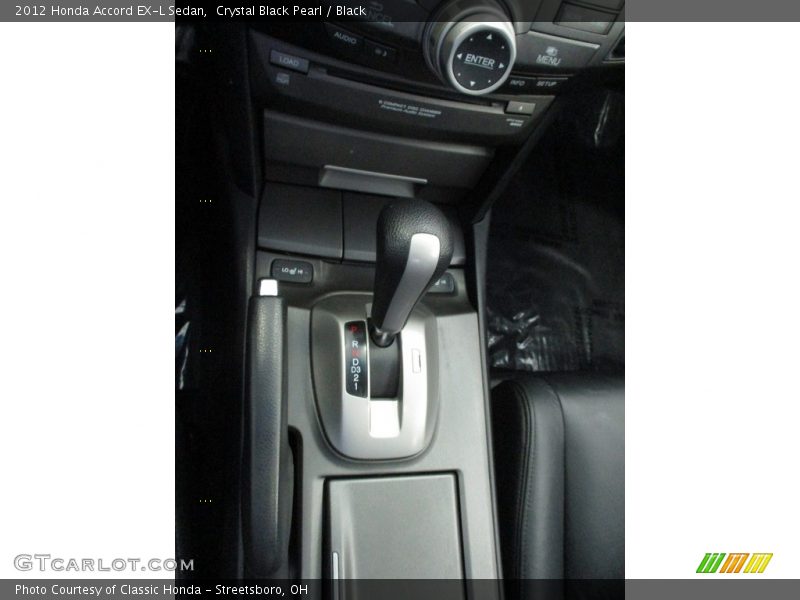 Crystal Black Pearl / Black 2012 Honda Accord EX-L Sedan