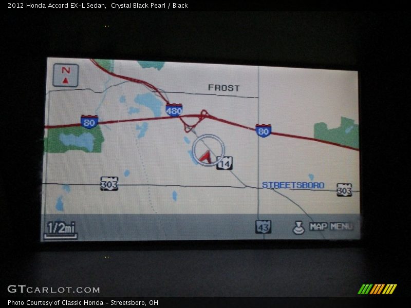 Crystal Black Pearl / Black 2012 Honda Accord EX-L Sedan