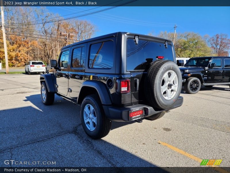 Black / Black 2023 Jeep Wrangler Unlimited Sport 4x4
