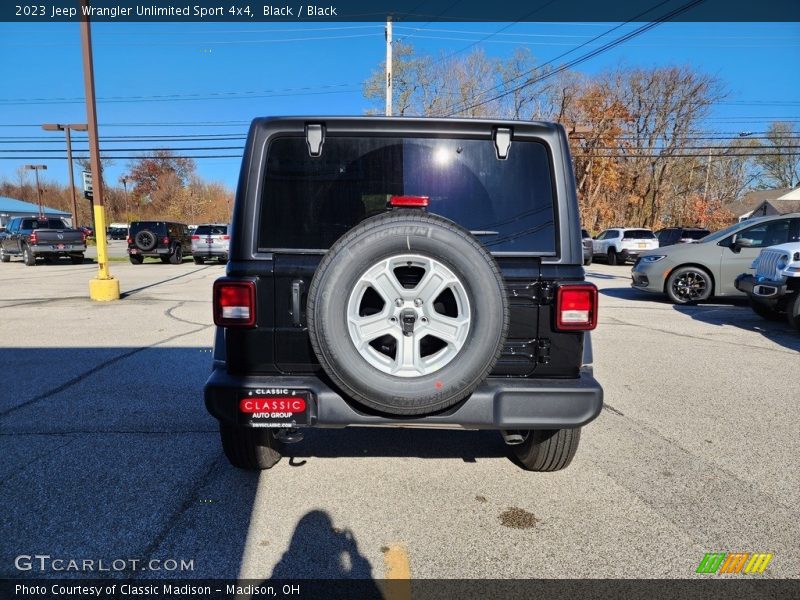 Black / Black 2023 Jeep Wrangler Unlimited Sport 4x4