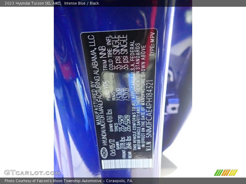 Intense Blue / Black 2023 Hyundai Tucson SEL AWD