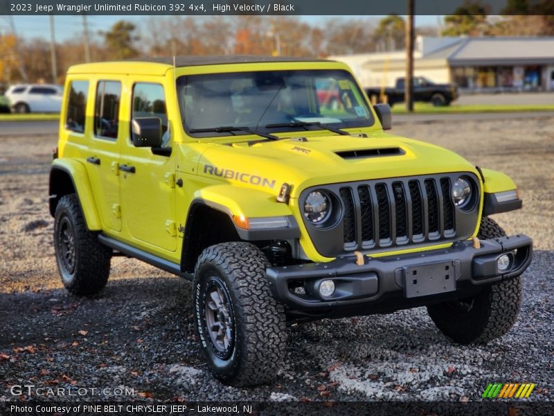 Front 3/4 View of 2023 Wrangler Unlimited Rubicon 392 4x4