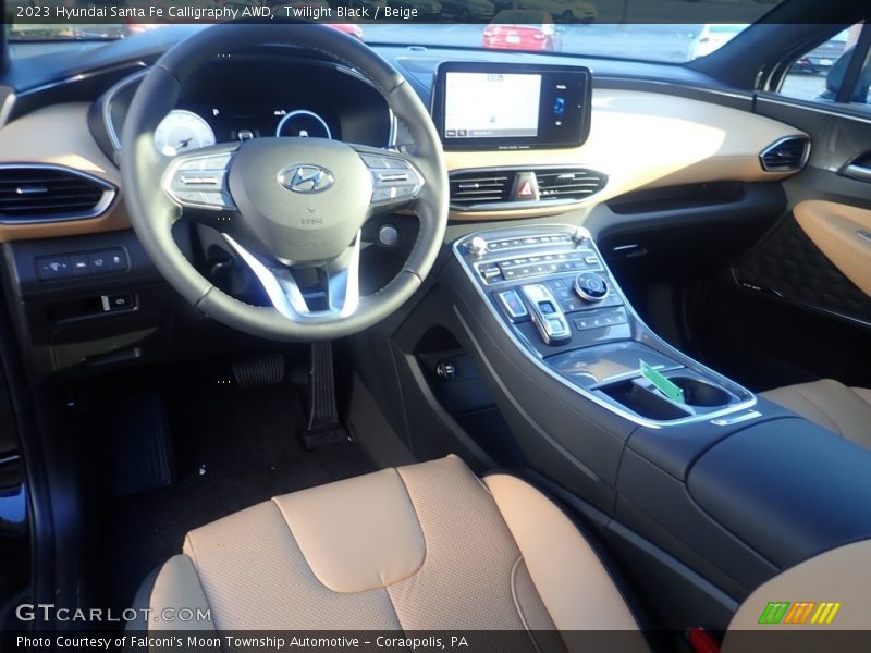 Twilight Black / Beige 2023 Hyundai Santa Fe Calligraphy AWD