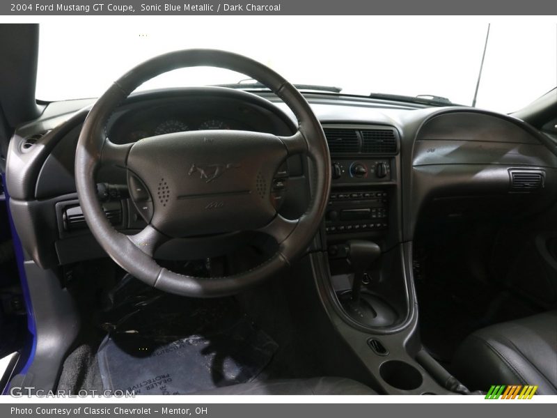 Sonic Blue Metallic / Dark Charcoal 2004 Ford Mustang GT Coupe