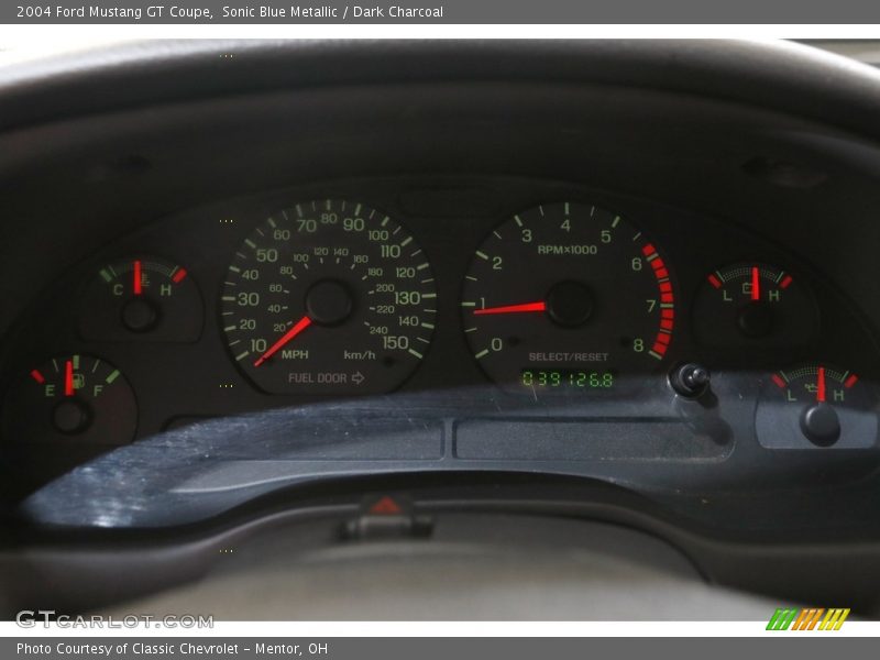Sonic Blue Metallic / Dark Charcoal 2004 Ford Mustang GT Coupe