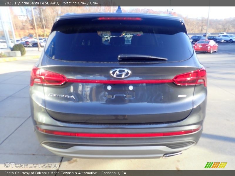 Portofino Gray / Gray 2023 Hyundai Santa Fe SE AWD