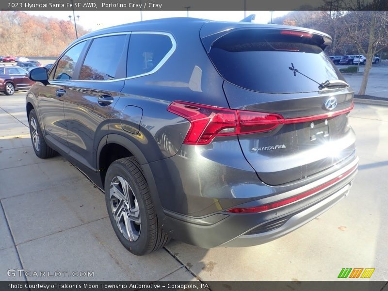 Portofino Gray / Gray 2023 Hyundai Santa Fe SE AWD