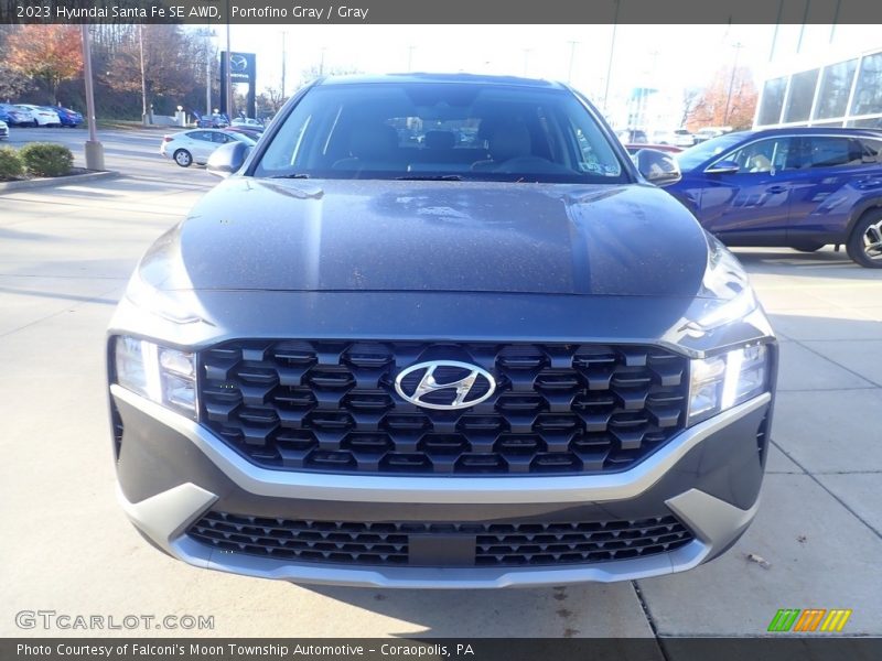Portofino Gray / Gray 2023 Hyundai Santa Fe SE AWD