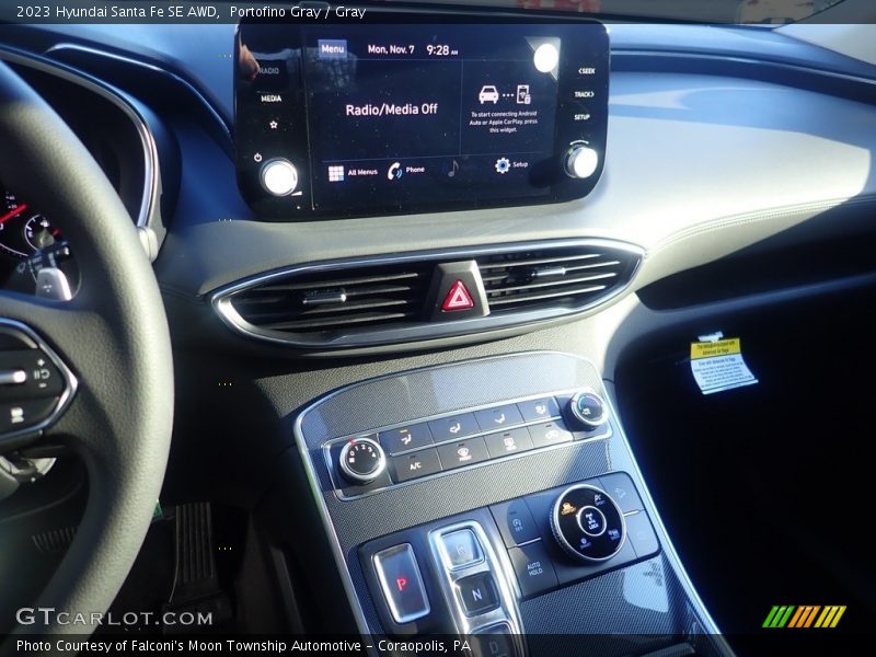 Portofino Gray / Gray 2023 Hyundai Santa Fe SE AWD