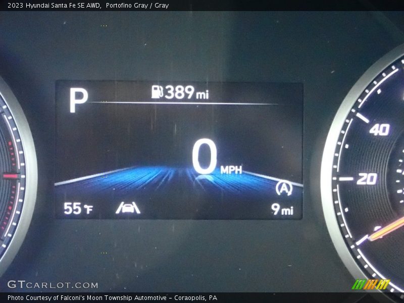 Portofino Gray / Gray 2023 Hyundai Santa Fe SE AWD
