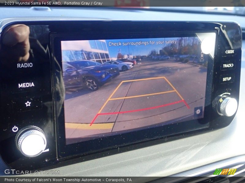 Portofino Gray / Gray 2023 Hyundai Santa Fe SE AWD