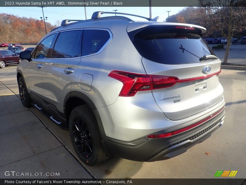 Shimmering Silver Pearl / Black 2023 Hyundai Santa Fe XRT AWD