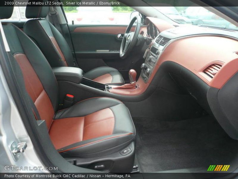 Silver Ice Metallic / Ebony/Brick 2009 Chevrolet Malibu LTZ Sedan