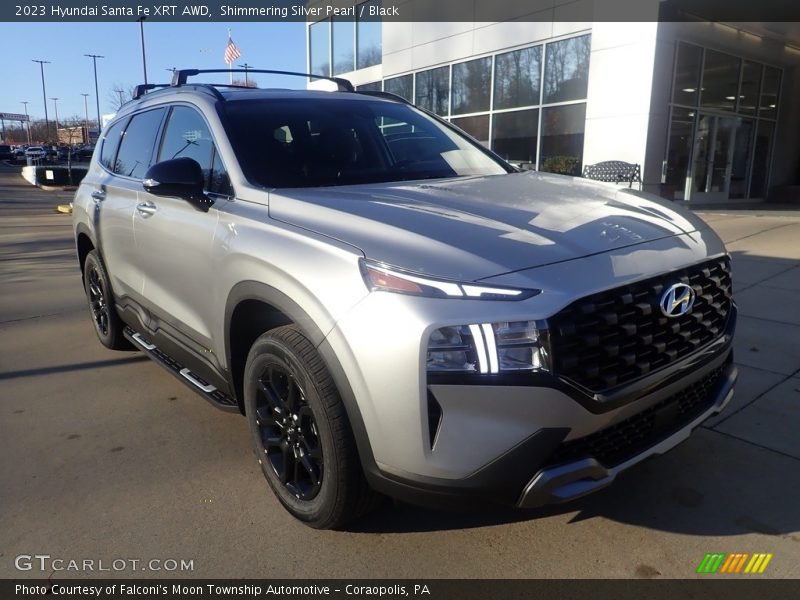 Shimmering Silver Pearl / Black 2023 Hyundai Santa Fe XRT AWD
