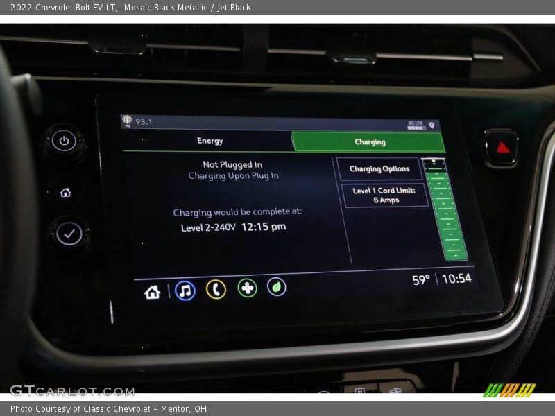 Mosaic Black Metallic / Jet Black 2022 Chevrolet Bolt EV LT