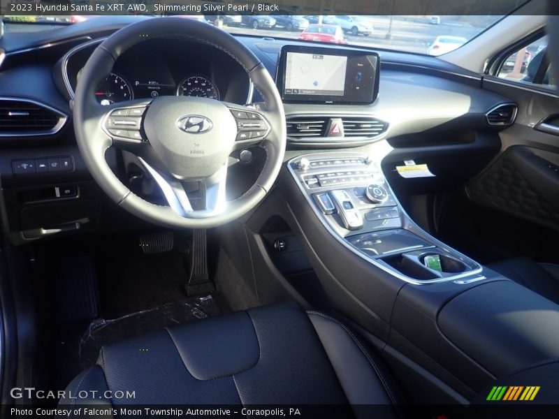 Shimmering Silver Pearl / Black 2023 Hyundai Santa Fe XRT AWD